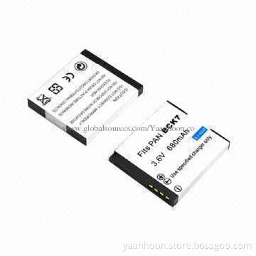 Camera Battery, fits for Panasonic BCK7, Replacement for DMC-S1GT/DMC-FX78-FP7GK/FP5GK
